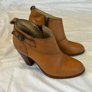 Frye Tan Ankle Boots